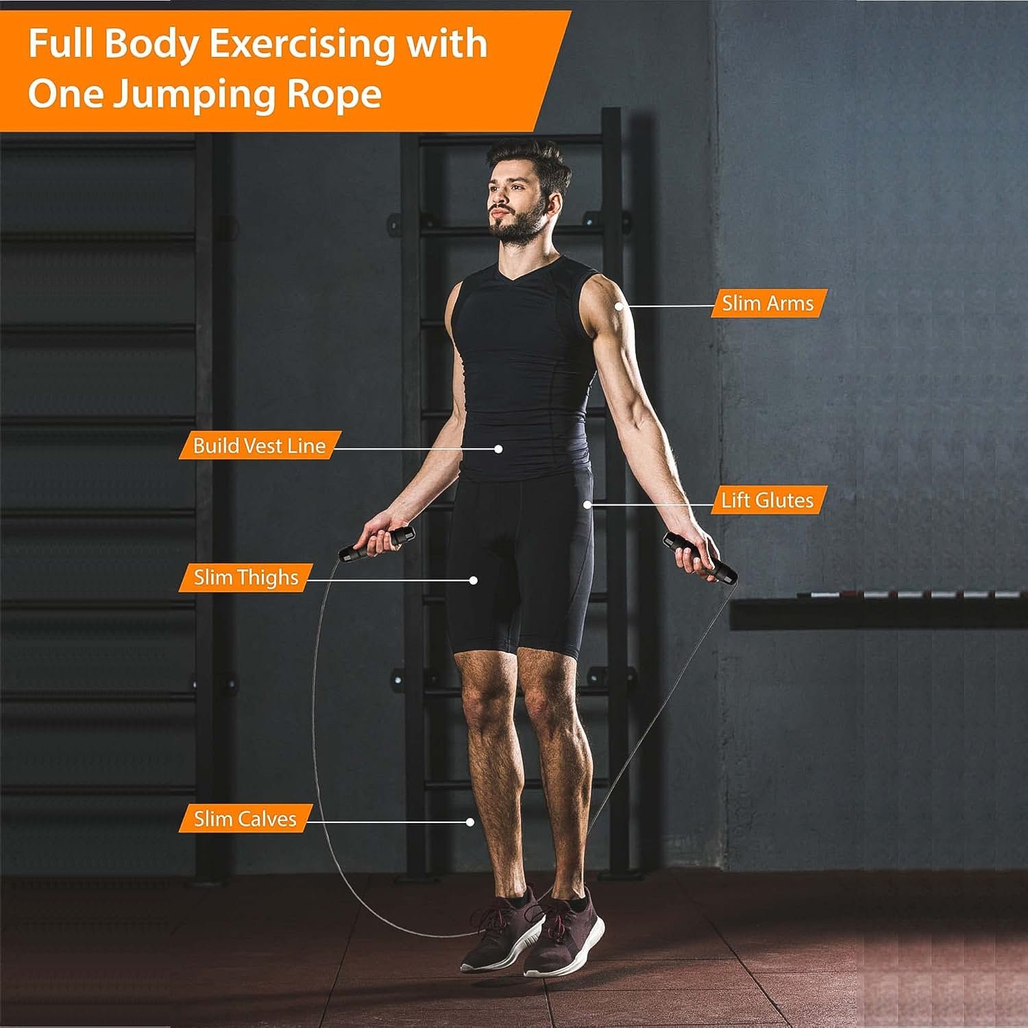 High-Speed Skipping Rope – Comfortable Foam Handles, 3 Meter
