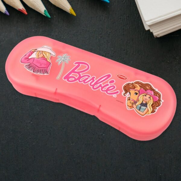 Plastic Compass Box for Kids – Cute Cartoon Dual Tray Organizer