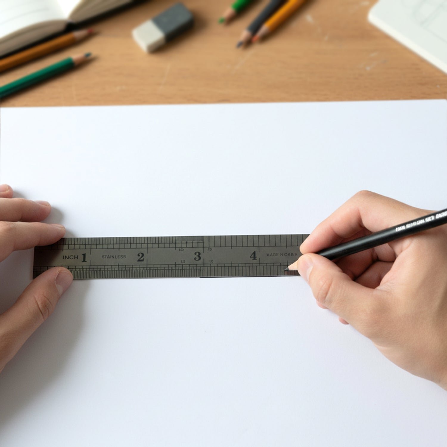Measuring Ruler – Precision Steel 15 cm with Clear Markings