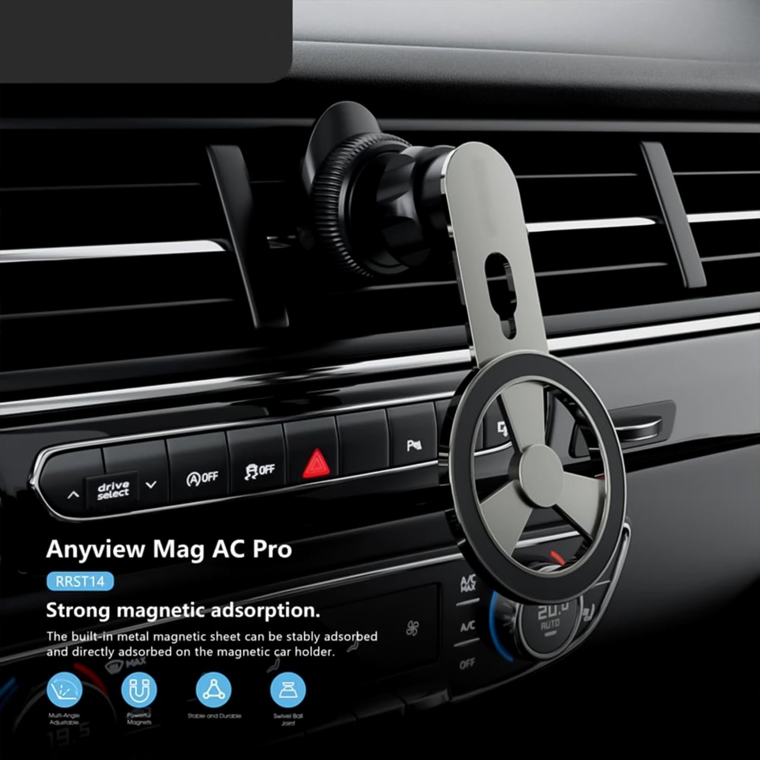 Magnetic Car Phone Holder – 360° Rotatable Air Vent Mount | Velvet Wheels