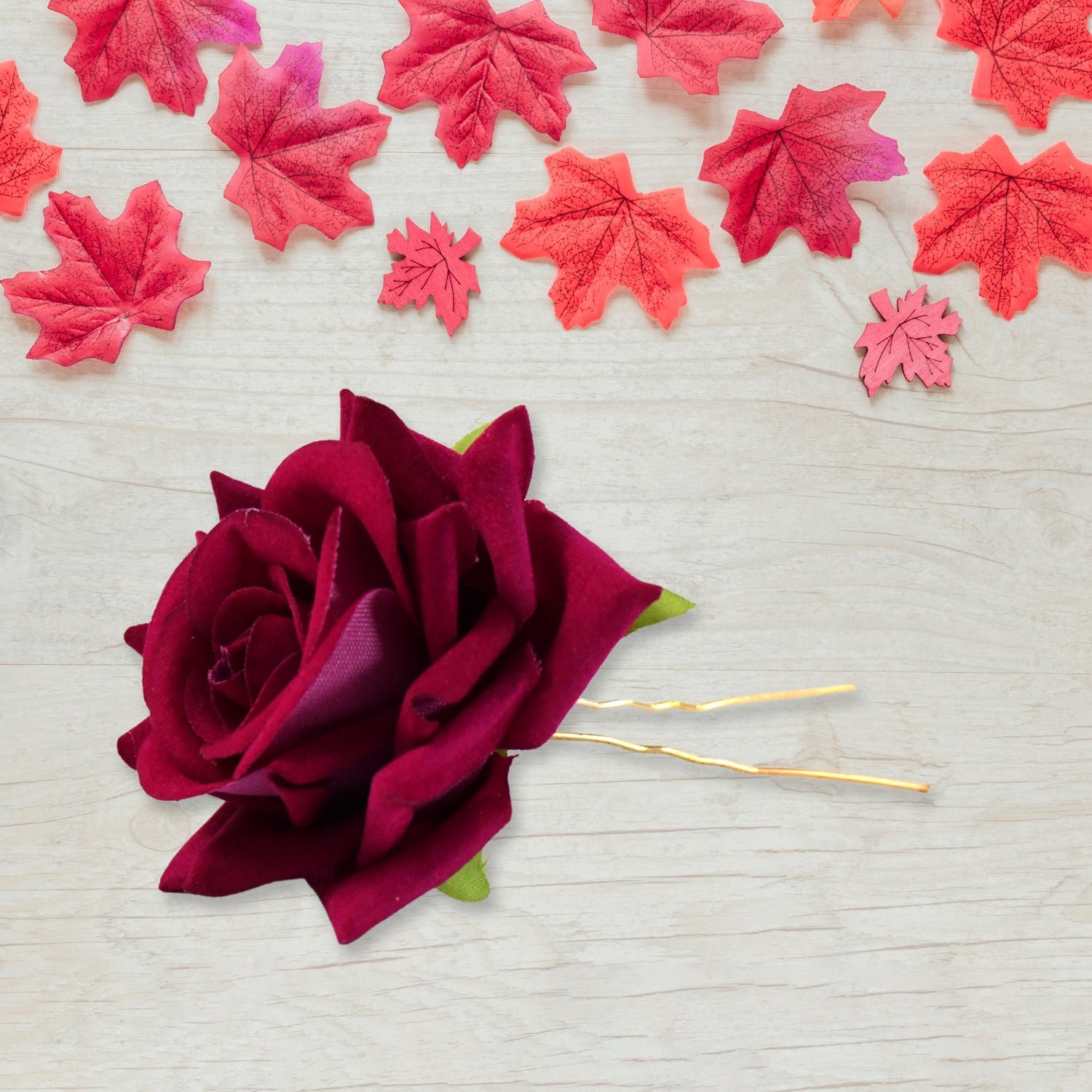 Flower Hair Pin – Vibrant Multicolor Floral Hair Accessories (4 Pcs Set)