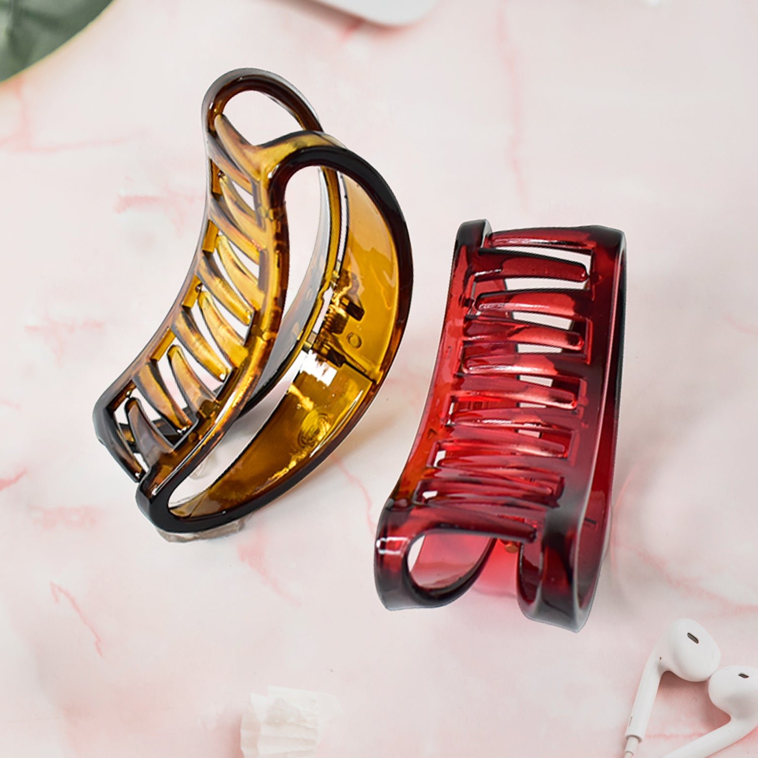 Plastic Hair Clamp Grip – Durable Matte Finish Barrette