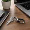 Stainless Steel Carabiner Keychain – Secure Lock & Compact Design