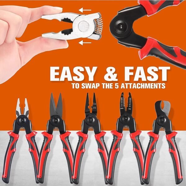 Wire Stripper Pliers Set – 5-in-1 Soft Grip Multi-Tool