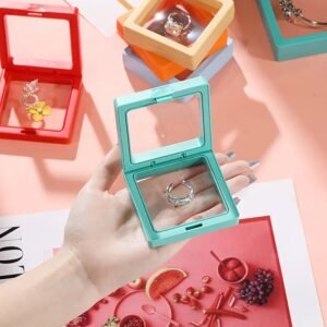 Transparent Jewellery Display Box – Elegant Floating Frame Organizer