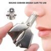 Nose Hair Clipper – Stainless Steel Manual Trimmer | Calm & Curl