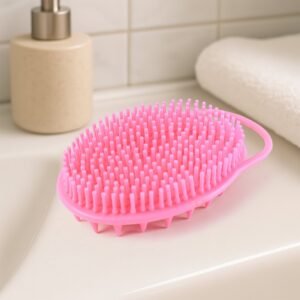 Silicone Soft Bristle Bath Brush – Exfoliate & Massage Skin