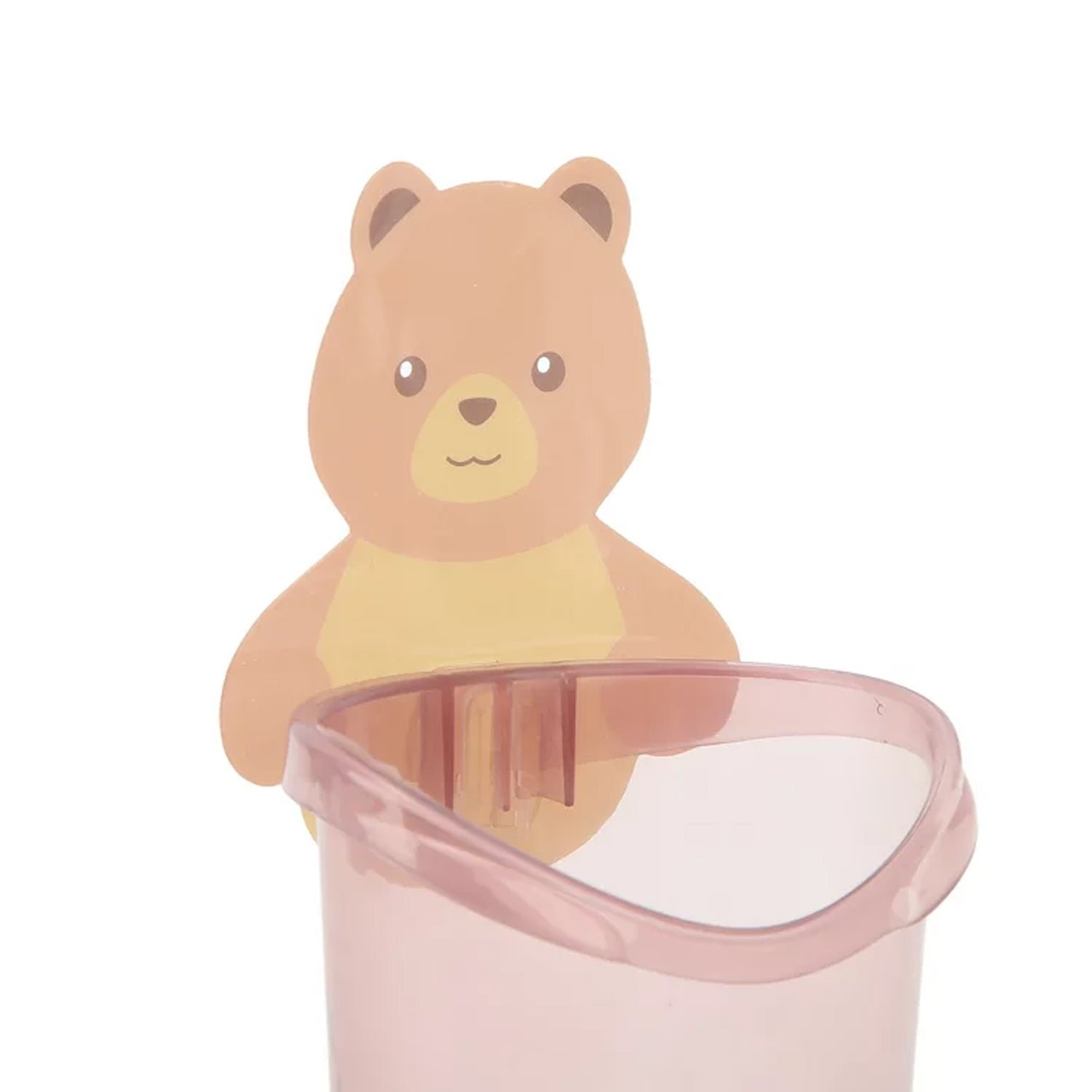 Teddy Bear Toothbrush Holder – Wall Mount, Self-Adhesive | BrushedUp