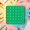 Stress Relief Silicone Pop It Fidget Toy – Durable & Portable