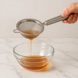 Stainless Steel Mesh Strainer – Fine Mesh & Heat-Resistant Handle