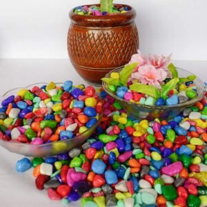 Decorative Pebbles – Multicolor Stones for Garden & Vase | Indo Glow