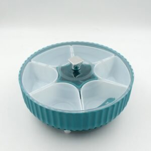 Revolving Dry Fruit Box – 7-Compartment Snack & Spice Organizer | Tidy Table