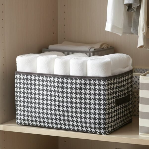 Foldable Fabric Storage Basket – Space-Saving Organiser for Home
