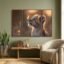 Lion Cub Wall Art – Vibrant 3-Panel MDF Wall Decor