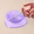 Transparent Purple Plastic Ashtray – Durable Heat-Resistant Design