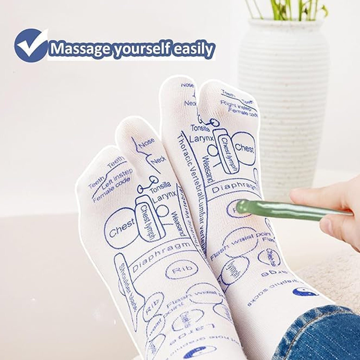 Reflexology Acupressure Socks Set – Targeted Foot Massage & Relaxation