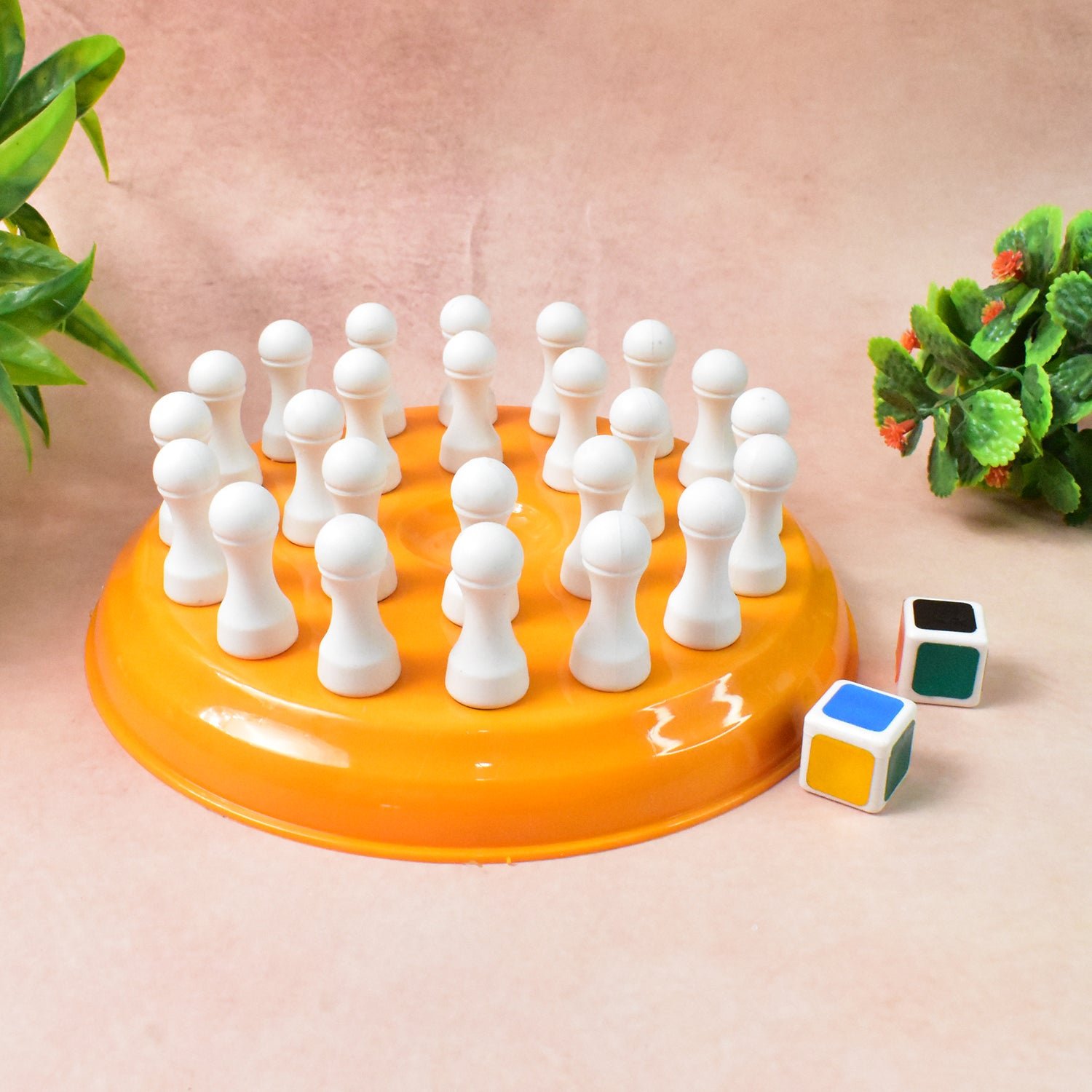 Memory Chess Game – Plastic Brain Teaser with 24 Colorful Pegs