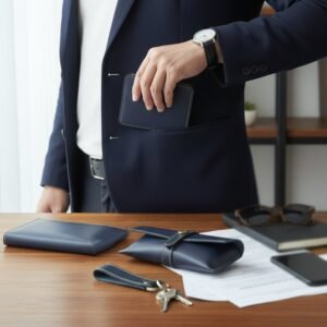 Men's Wallet Gift Set – Complete 4-in-1 Leather Combo for Men