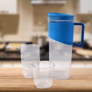 Transparent Water Jug with Elegant Handle – 2000 ML Durable Set