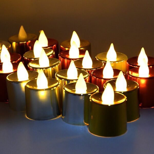 LED Diya – Smokeless Electric Candles 24 Pc Set | Styleva