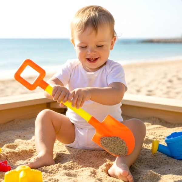 Kids Beach Sand Shovel – Lightweight Plastic with Easy Grip Handle