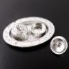 Oval Puja Thali with Kumkum Holders – Traditional & Durable Design