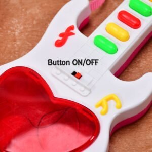 Kids Mini Guitar Toy – Battery Operated & Light-Up | Colorful Creations