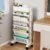 Movable Plastic Bookshelf – Large 5-Tier Rotatable Organizer