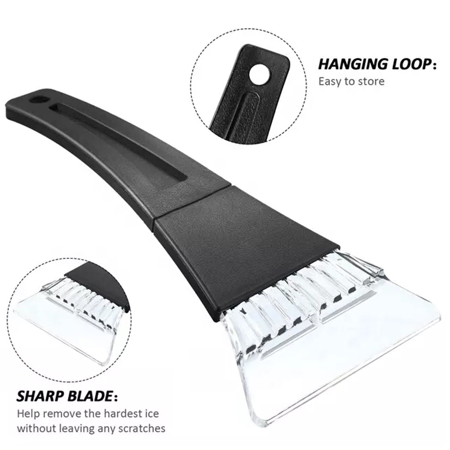Car Ice Scraper – Durable Windshield Frost Remover | Velvet Wheels