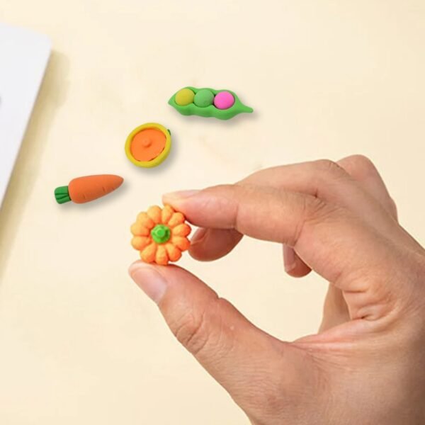 Colorful Kids Erasers Set – 4-Piece Fancy Designs for School | Writezo