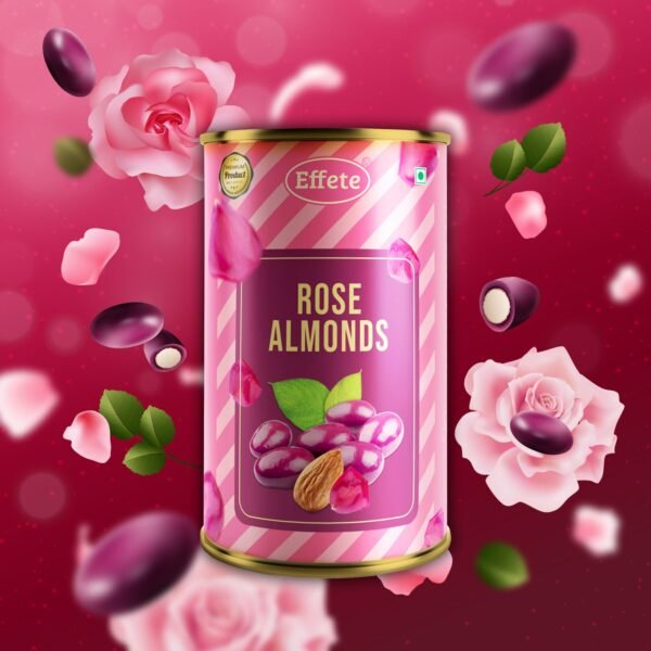 Golden Rose Gift Set – Luxury Rose Almonds Combo