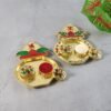 Kalash Shape Kumkum Box – Dual Containers for Pooja Convenience