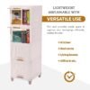 Plastic Storage Drawer Cabinet – 5-Layer Organizer with Wheels