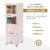Plastic Storage Drawer Cabinet – 5-Layer Organizer with Wheels