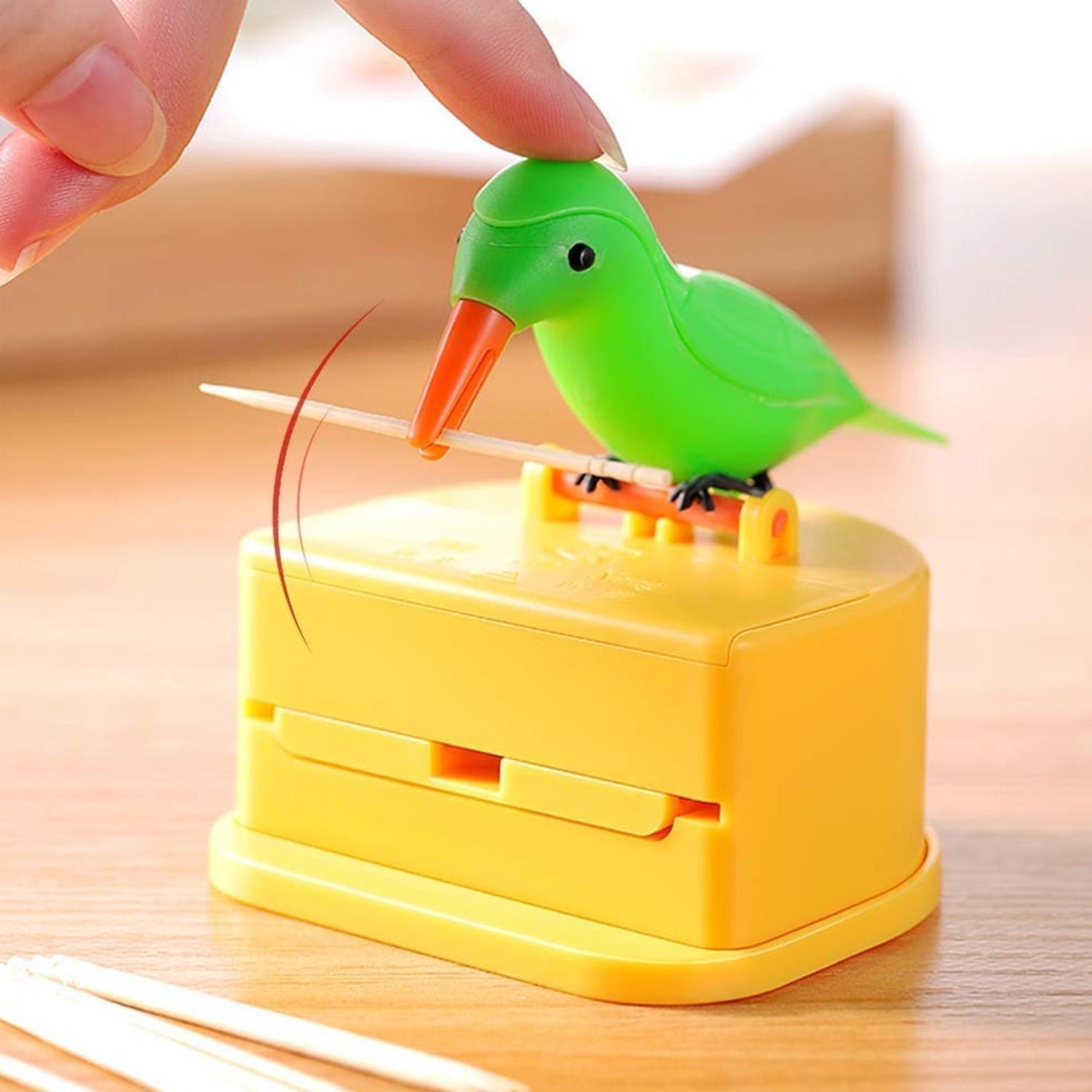 Bird Toothpick Dispenser – Portable Automatic Storage Box