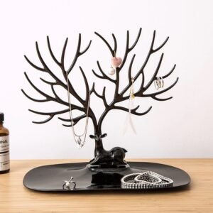 Deer Shaped Jewellery Holder – Elegant Antler Tree Organizer