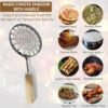Stainless Steel Wire Skimmer – Heat-Resistant Wooden Handle