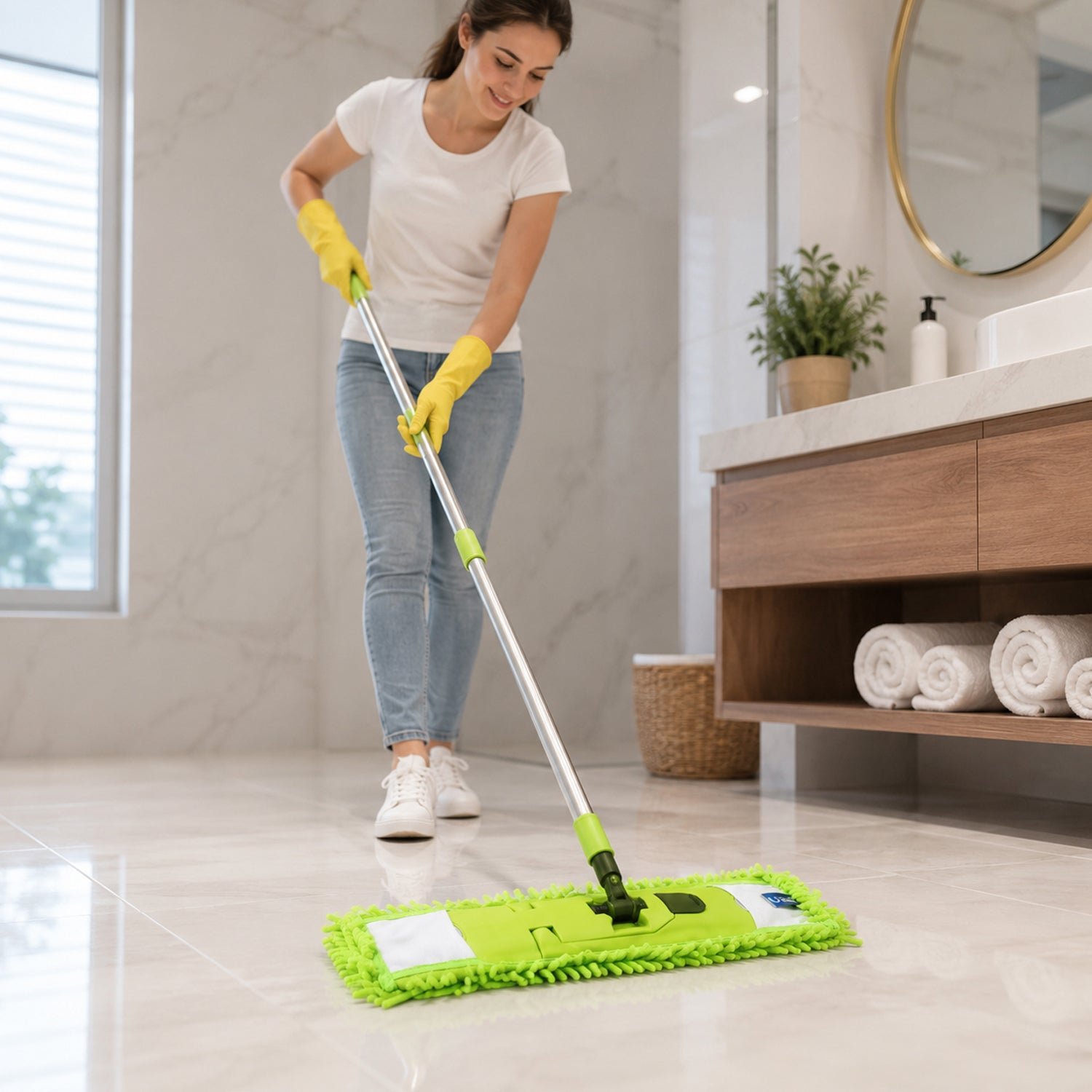 Microfiber Mop – Extendable Handle for Home & Office | Storenzo