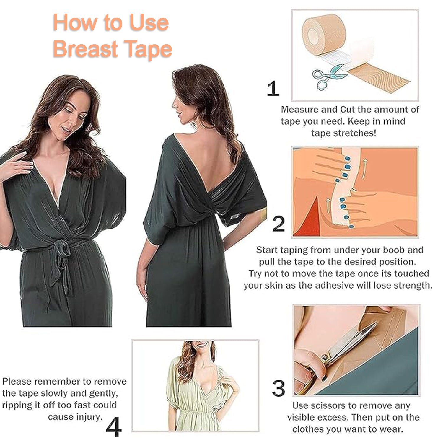 Boob Tape with Nipple Covers – Invisible Lift & Support | Velvet Wellness