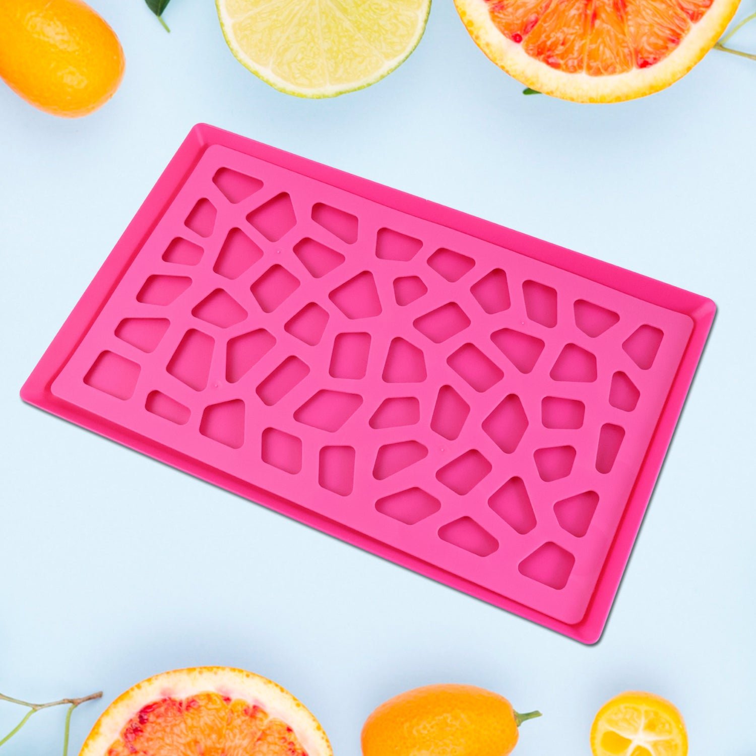 Plastic Kitchen Tray – Durable Modern Hollow Design 40x25 cm