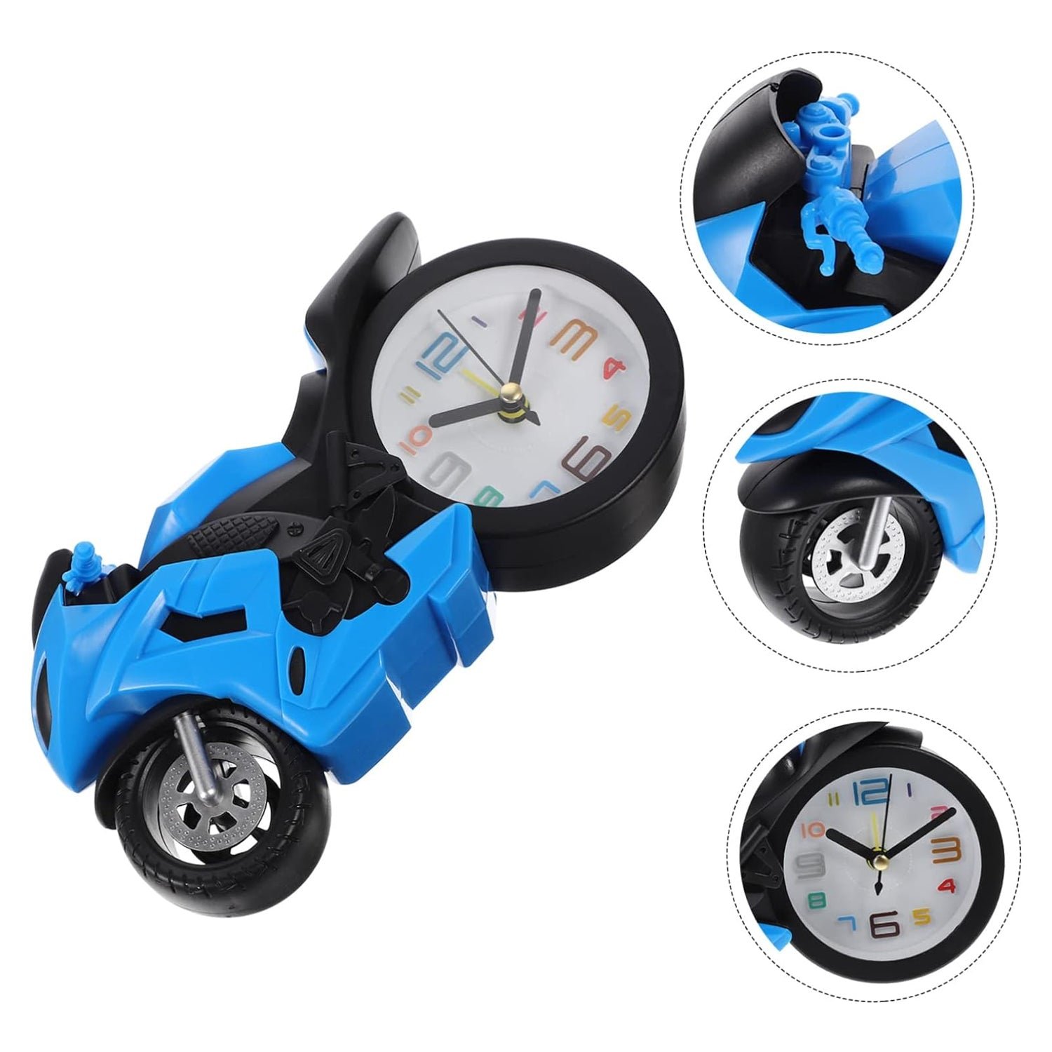 Retro Motorcycle Alarm Clock – Silent Engine Design | worko