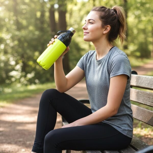 Large Capacity Water Bottle 1700ml – Leakproof with Carry Strap