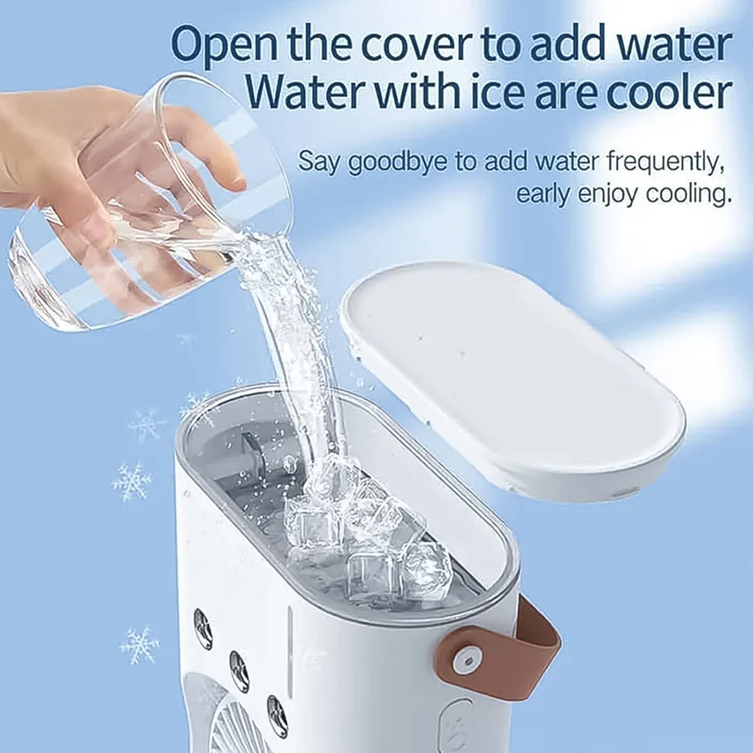 Three-Hole Spray Charging Fan – Powerful Dual-Head Air Cooler | Velvet Wheels