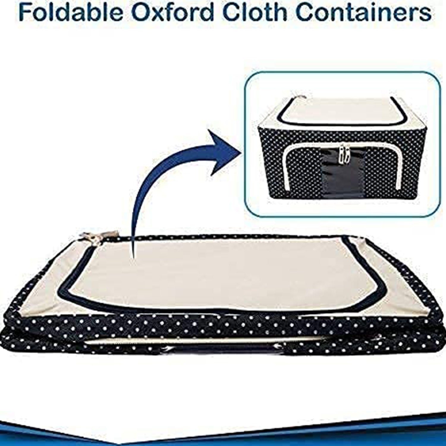 Foldable Clothes Organizer – Steel Frame Storage Bag | Organivo