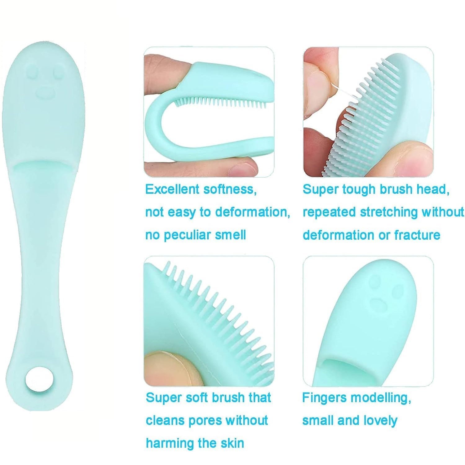 Silicone Finger Scrubber – Gentle Facial Cleansing Tool | VelvaBloom