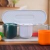 Spice Box – 3-Grid Masala Storage with Spoons | Tidy Table