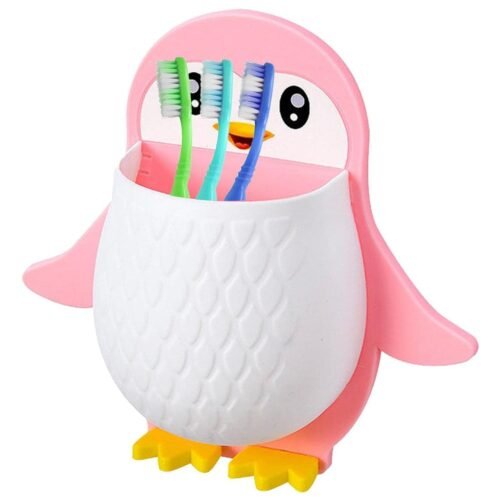 Penguin Storage Box – Wall Mount Organizer for Remote & Toothbrush | VoltDesk
