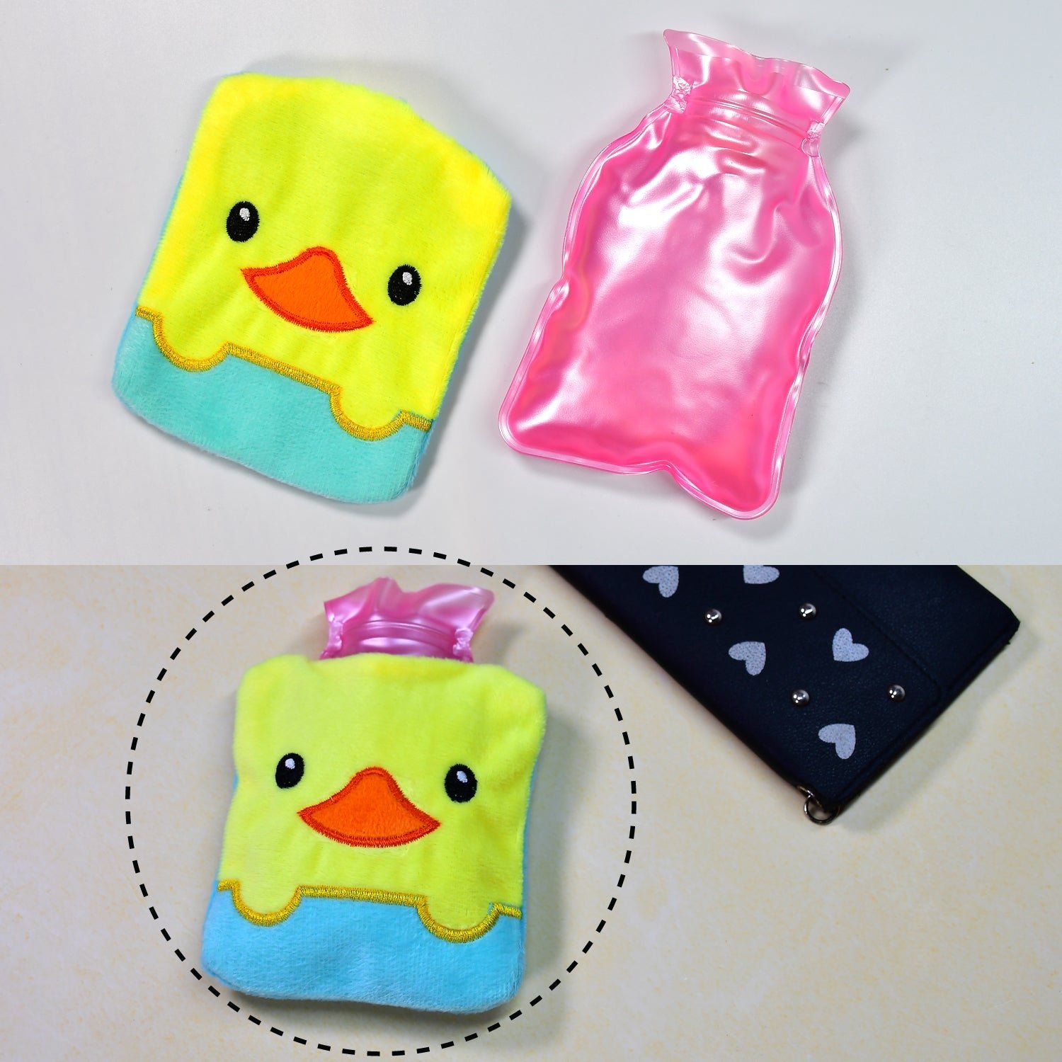 Small Hot Water Bag – Yellow Duck Design for Pain Relief | Velvet Wellness