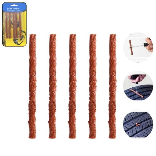 Tyre Repair Strips – Emergency Puncture Seal (5 Pcs) | Indo Glow