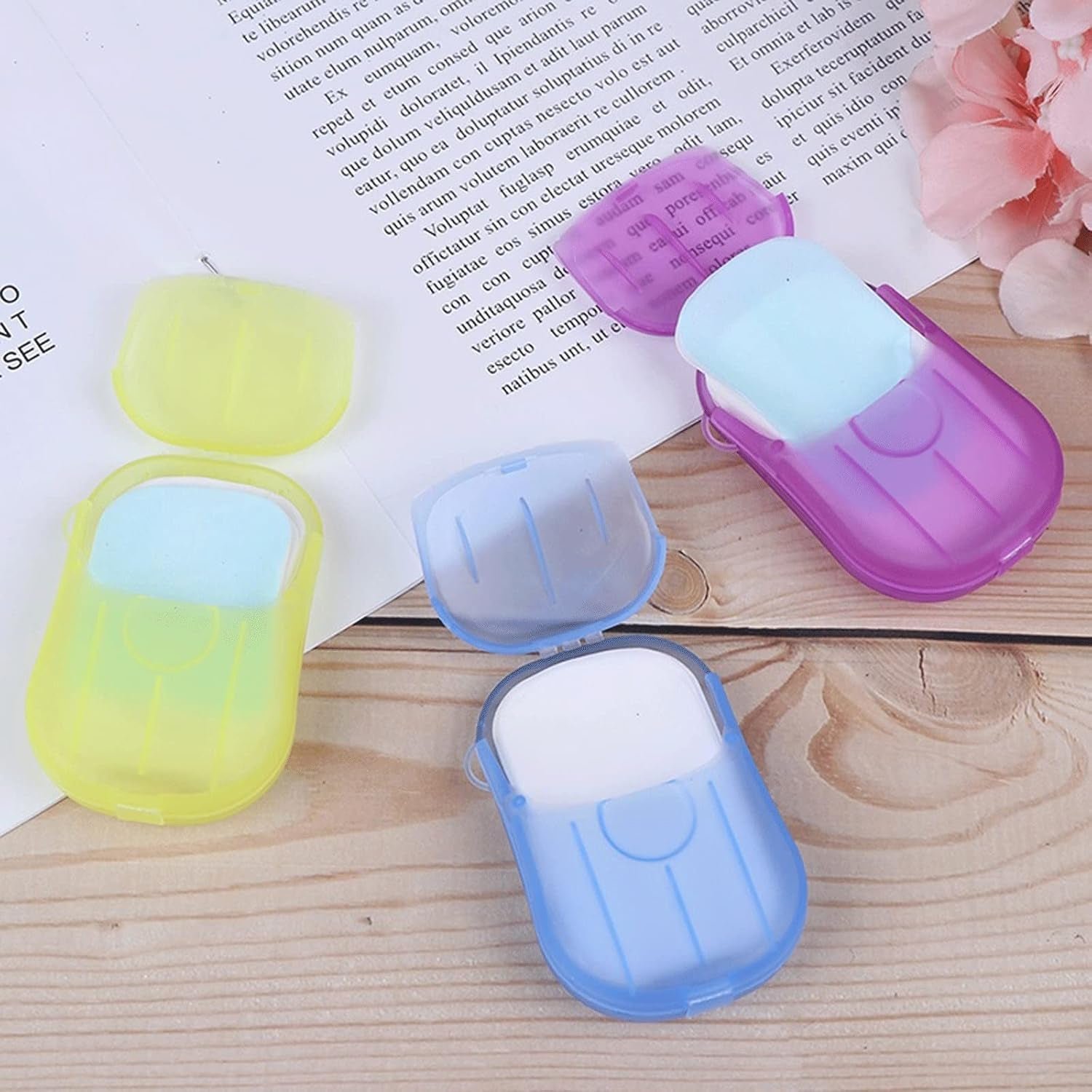 Travel Paper Soap Sheets – 20 Dissolvable Sheets in Mini Box | VelvetBubbles